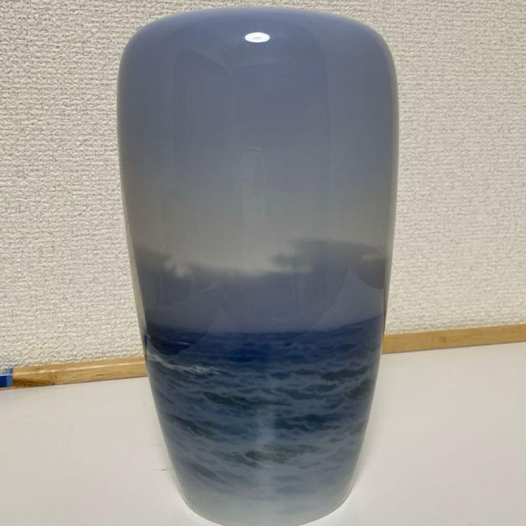 ・花瓶・航走するyacht・陶器製・１９cm・ ・