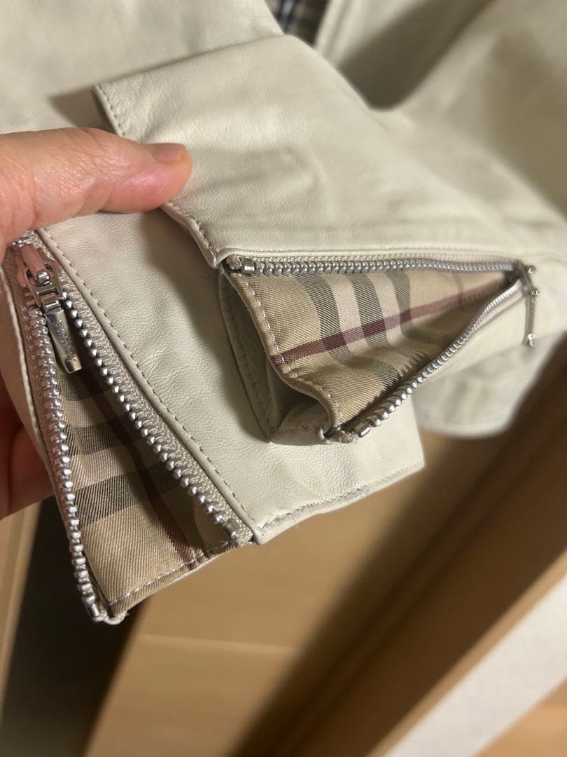 【美品】バーバリーブラックレーベルレザージャケット