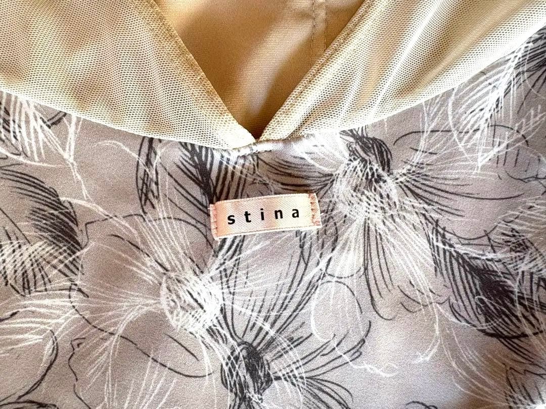 【kaori】stina 花柄 長袖レオタード
