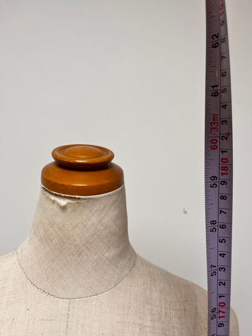 レディース布製トルソー　マネキン 女性　高さ調整可能　金属スタンド付き