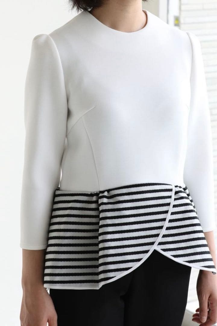 BORDERS at BALCONY ペプラムブラウス size 38