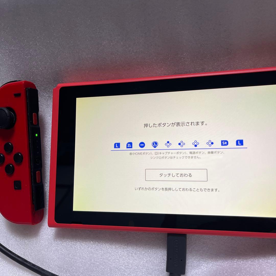 動作確認済　Nintendo Switch本体 マリオレッド×ブルー スイッチ