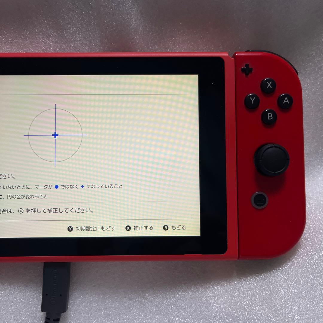 動作確認済　Nintendo Switch本体 マリオレッド×ブルー スイッチ