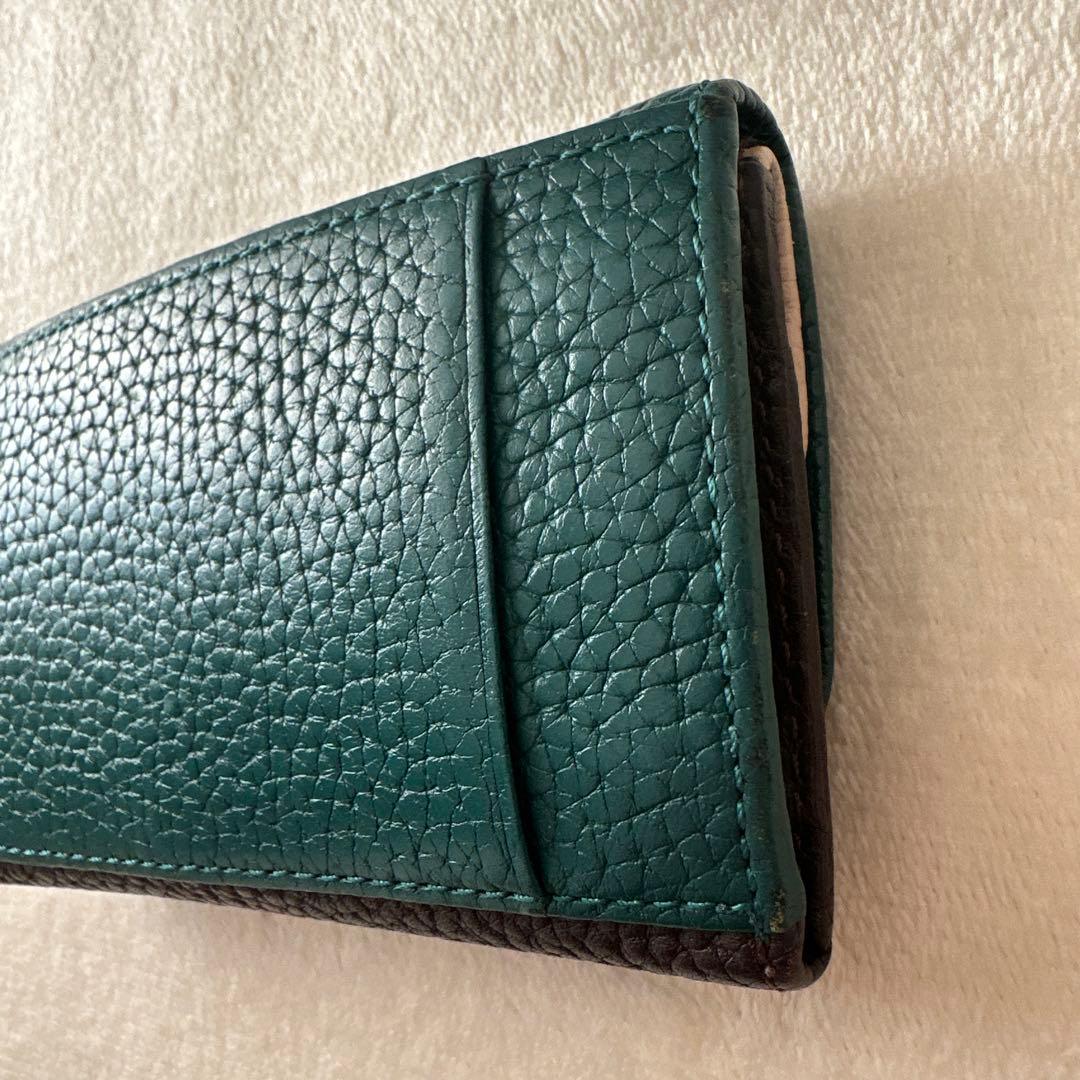 【お値下げ中】ヴィヴィアンウエストウッド ダブルフラップ キーケース 緑 4連