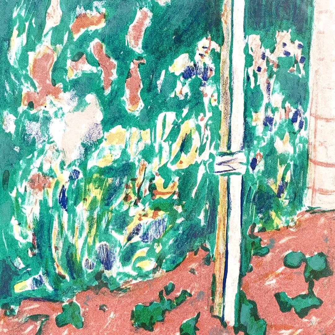 ジャン＝ピエール・カシニョール『バラの木 No.II』複製画 額装 1996年