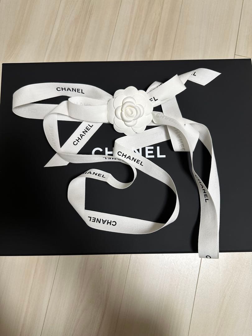 CHANEL シャネル　空箱　マグネット　カメリア　リボン　紙袋