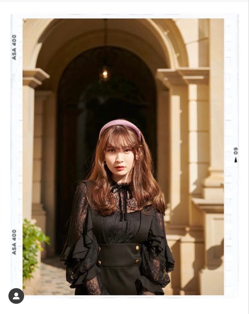 ワンピース Her lip to Lace-Trimmed Bella Midi Dress