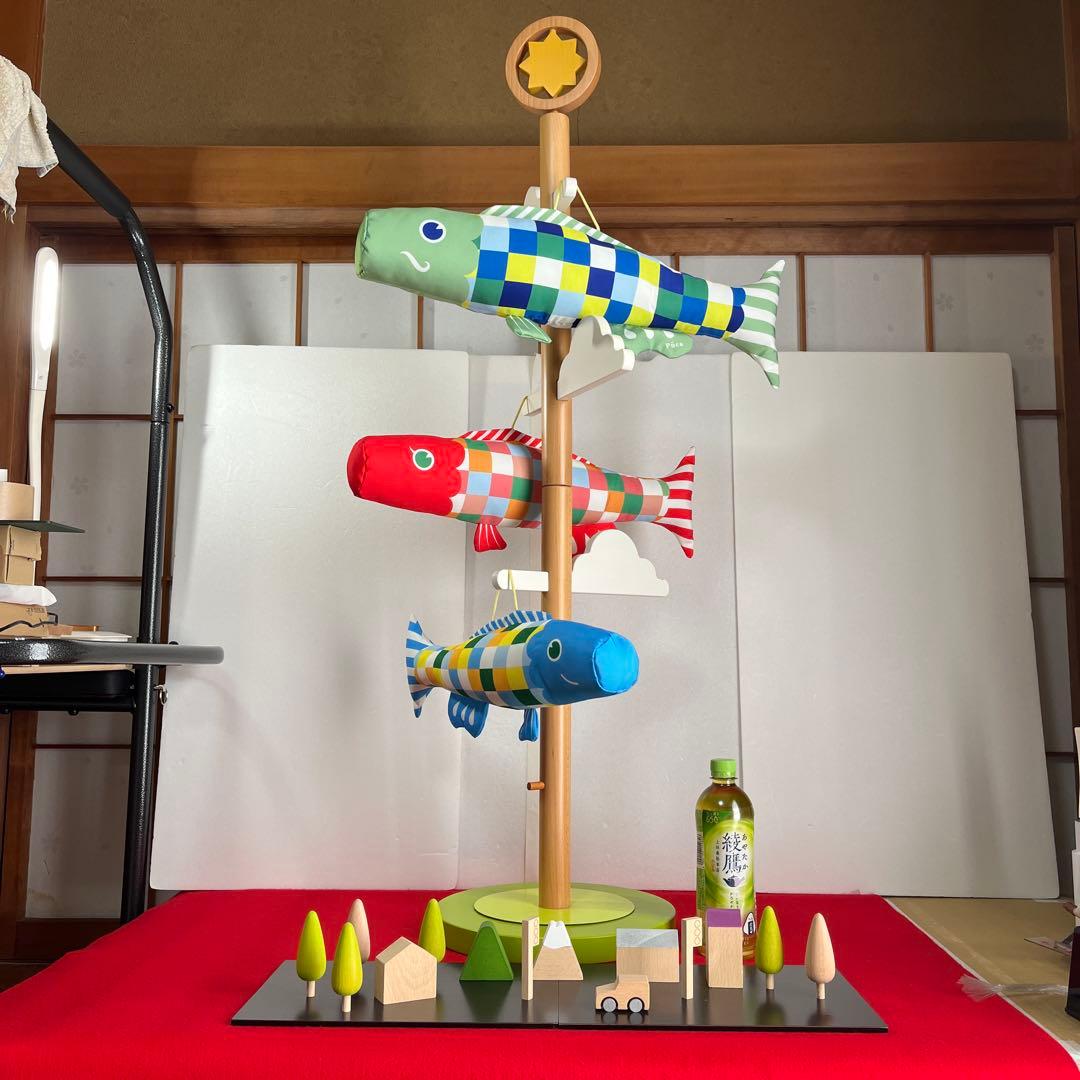 カラフル鯉のぼり飾り　プーカB