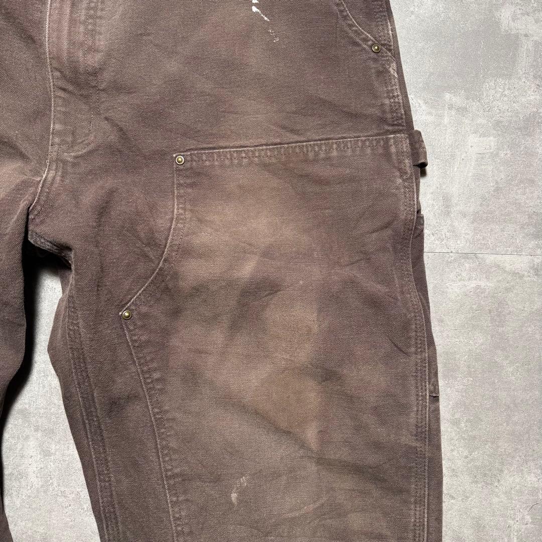 Carhartt カーハートブラウンダブルニーペインターパンツW40×L32