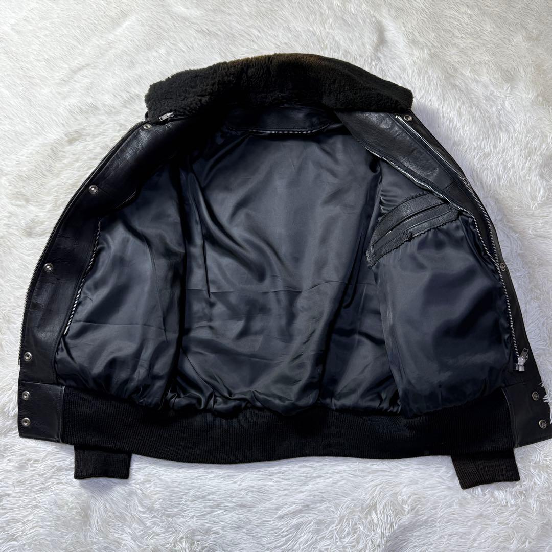 【90s】G-1 フライトレザージャケット M 襟ボア・ライナー付き完品！