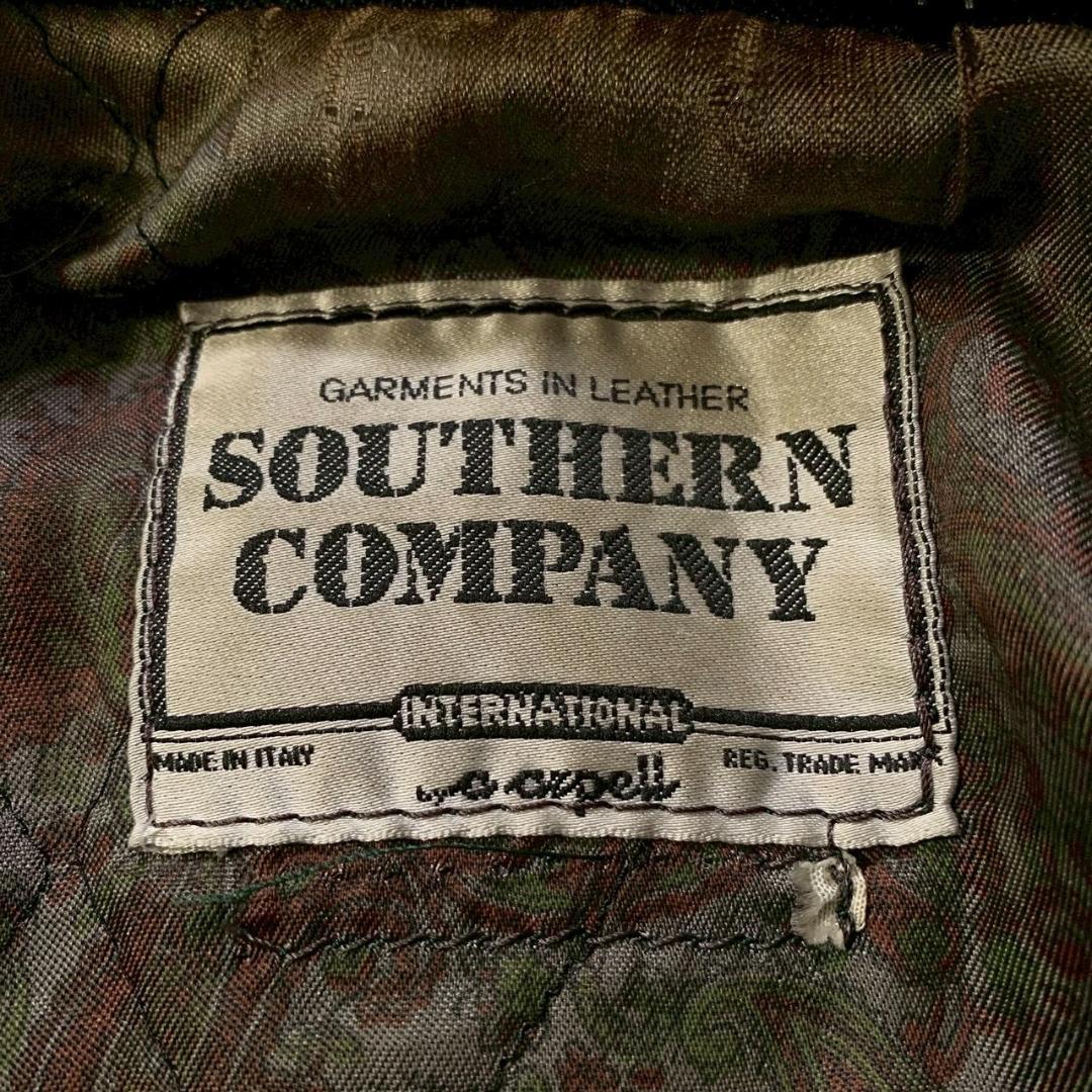 【希少カラー】SOUTHERN COMPANY レザージャケット 48 本革 緑