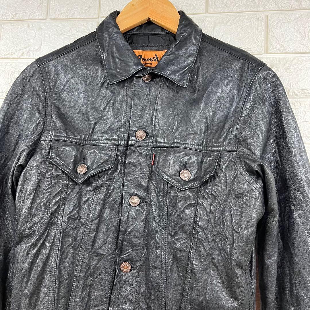 GO WEST 3rd TYPE レザージャケット　M ゴーウェスト　levis