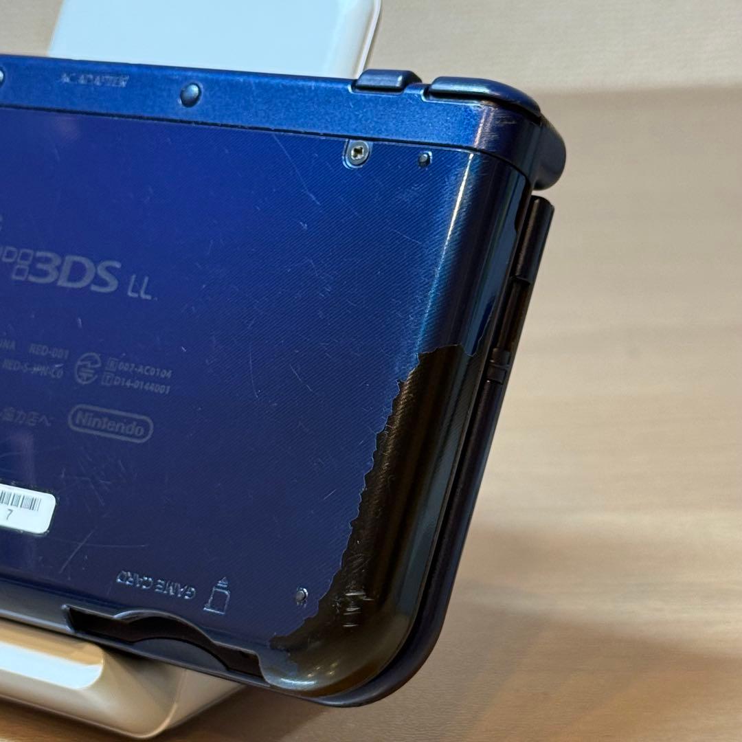 6-018 Newニンテンドー3DS LL メタリックブルー 下IPS搭載