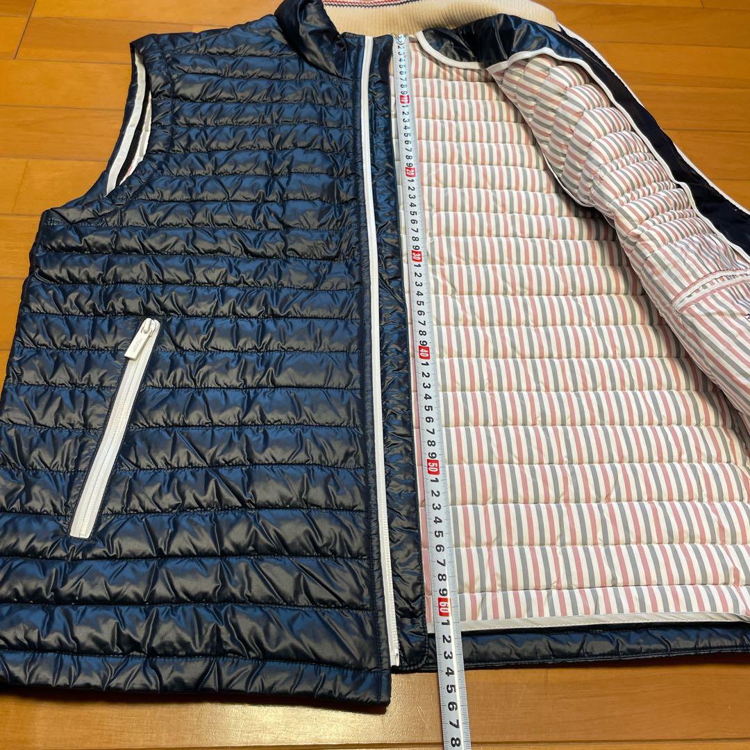 THOM BROWNE. NEW YORK ダウンベスト 紺 サイズ2（L相当）