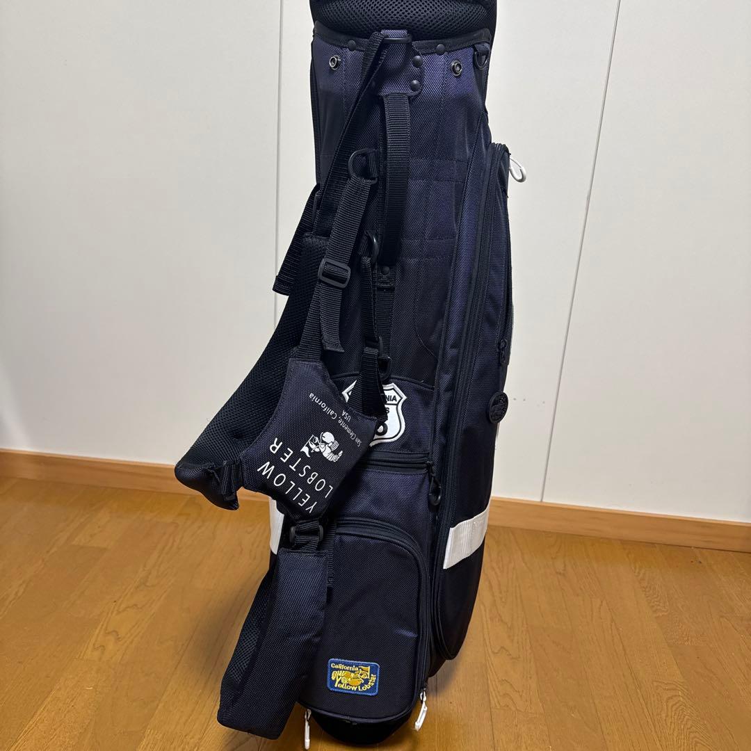 イエローロブスターキャディーバック　4種類ヘッドカバー付き