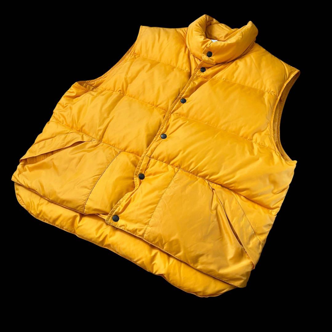 90s L.L.Bean エルエルビーン ダウンベスト XL(REG) イエロー