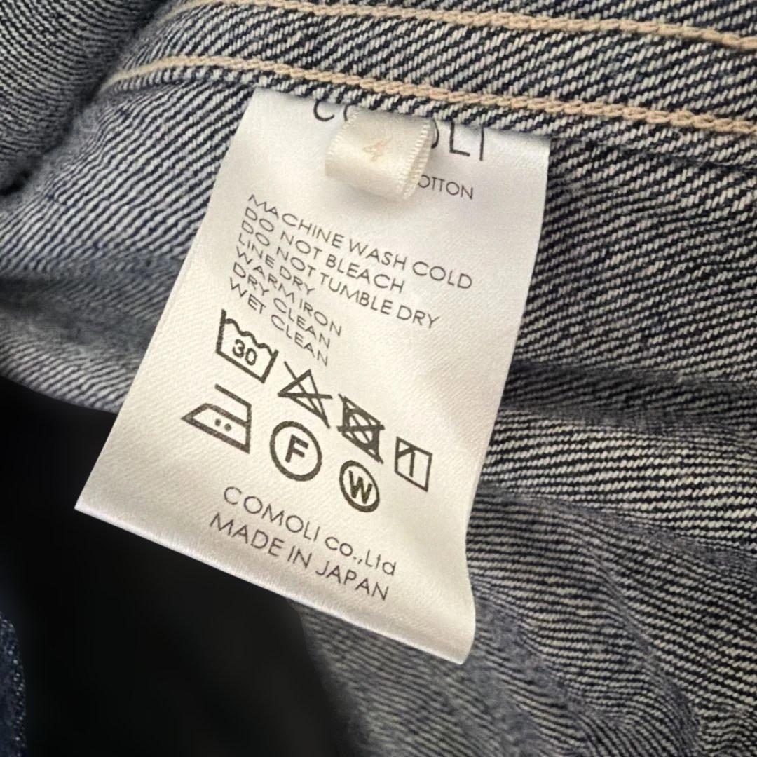極美品　タグ付き　COMOLI デニムジャケット サイズ4