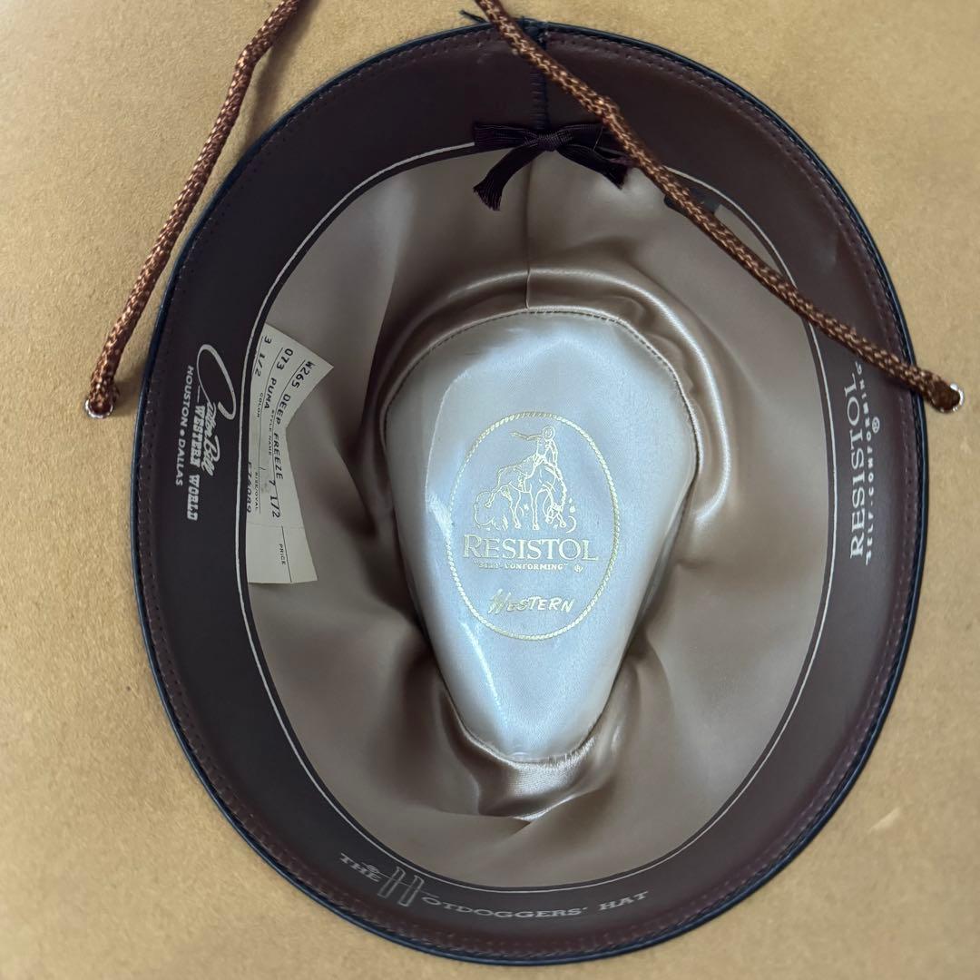 【中古】RESISTOL レジストル ウエスタンハット カウボーイ 帽子
