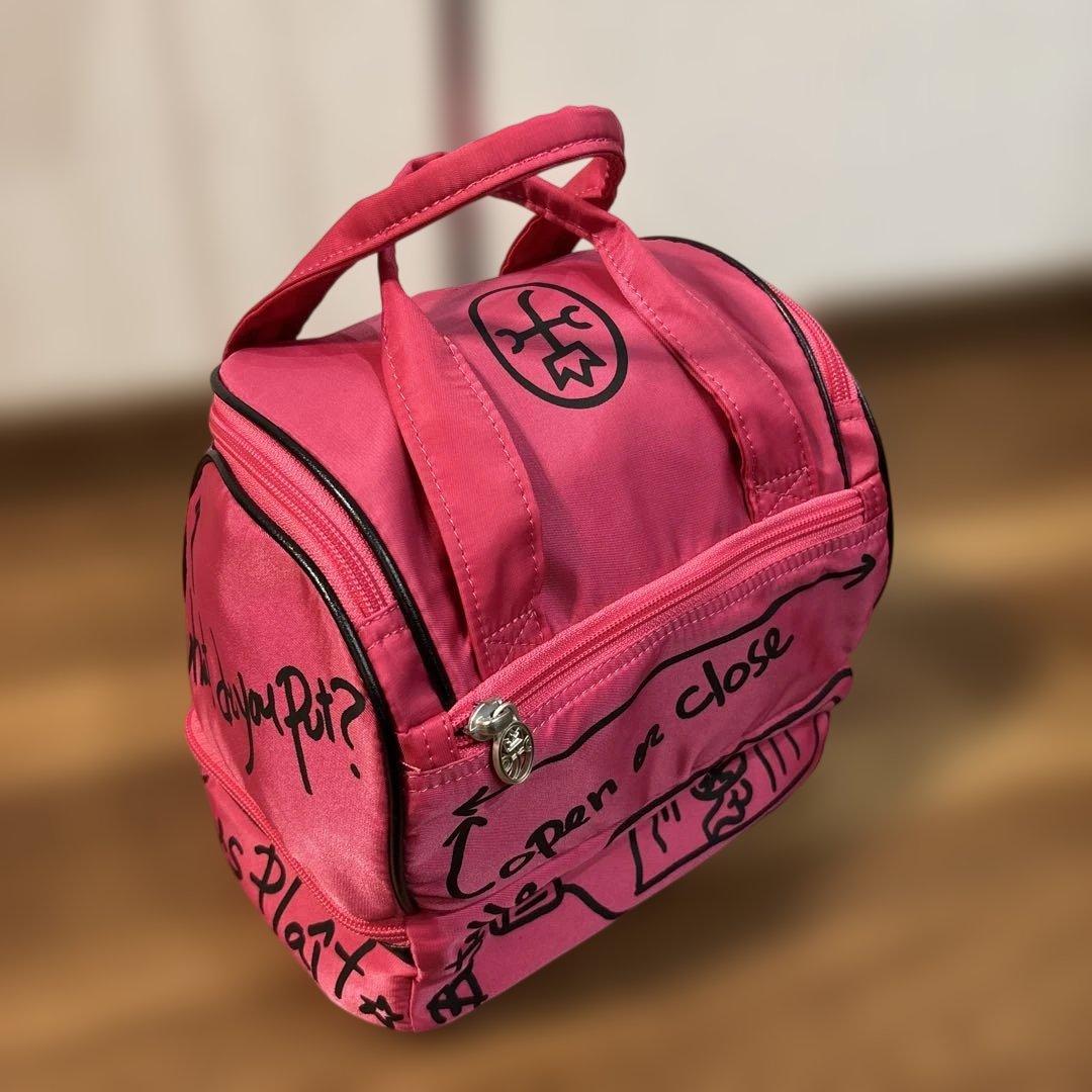 【極美品】カステルバジャック ゴルフバッグ 保冷 断熱素材 ピンク