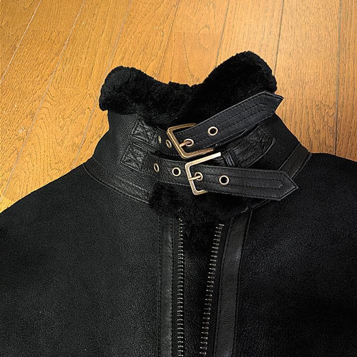 ALPHA INDUSTRIES B-3リアル羊革ムートンジャケット M
