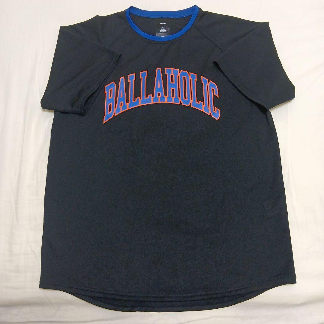 ballaholic college logo cool tee サイズL