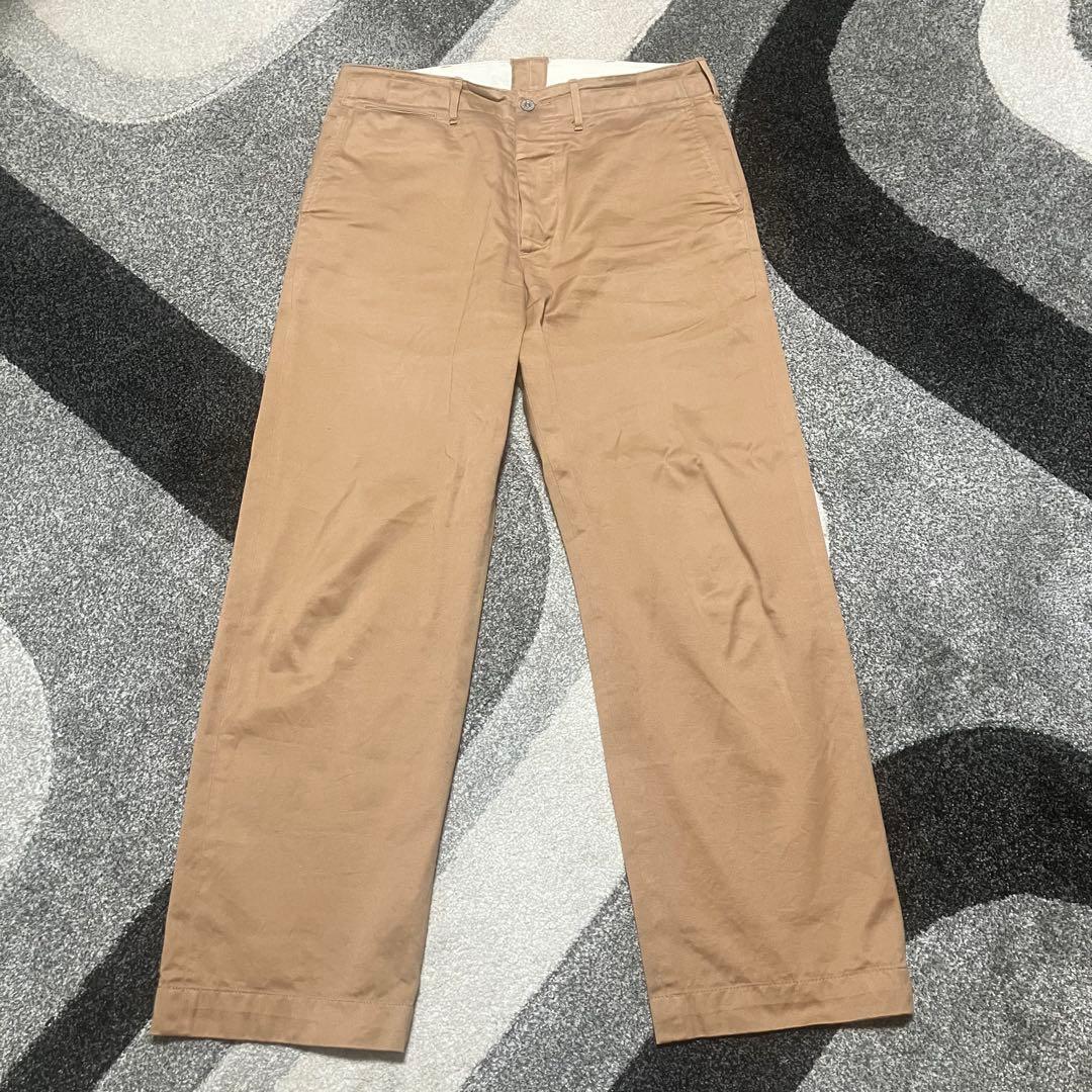 バズリクソンズ　MILITARY CHINOS 1945キャメル　ワークパンツ
