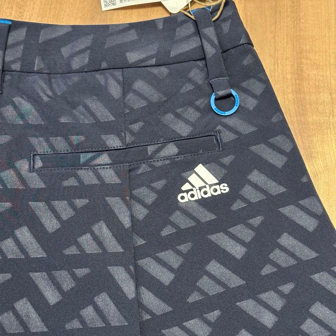 【新品S】シアサッカーポロシャツ　キュロット　セットアップ ネイビー　春夏