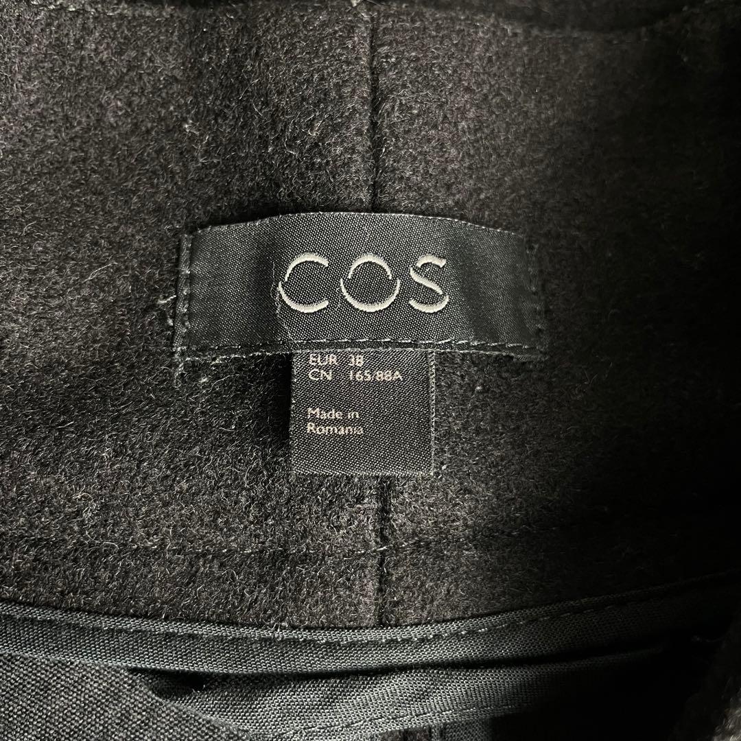 COS ウール ケープコート 黒系 割引不可