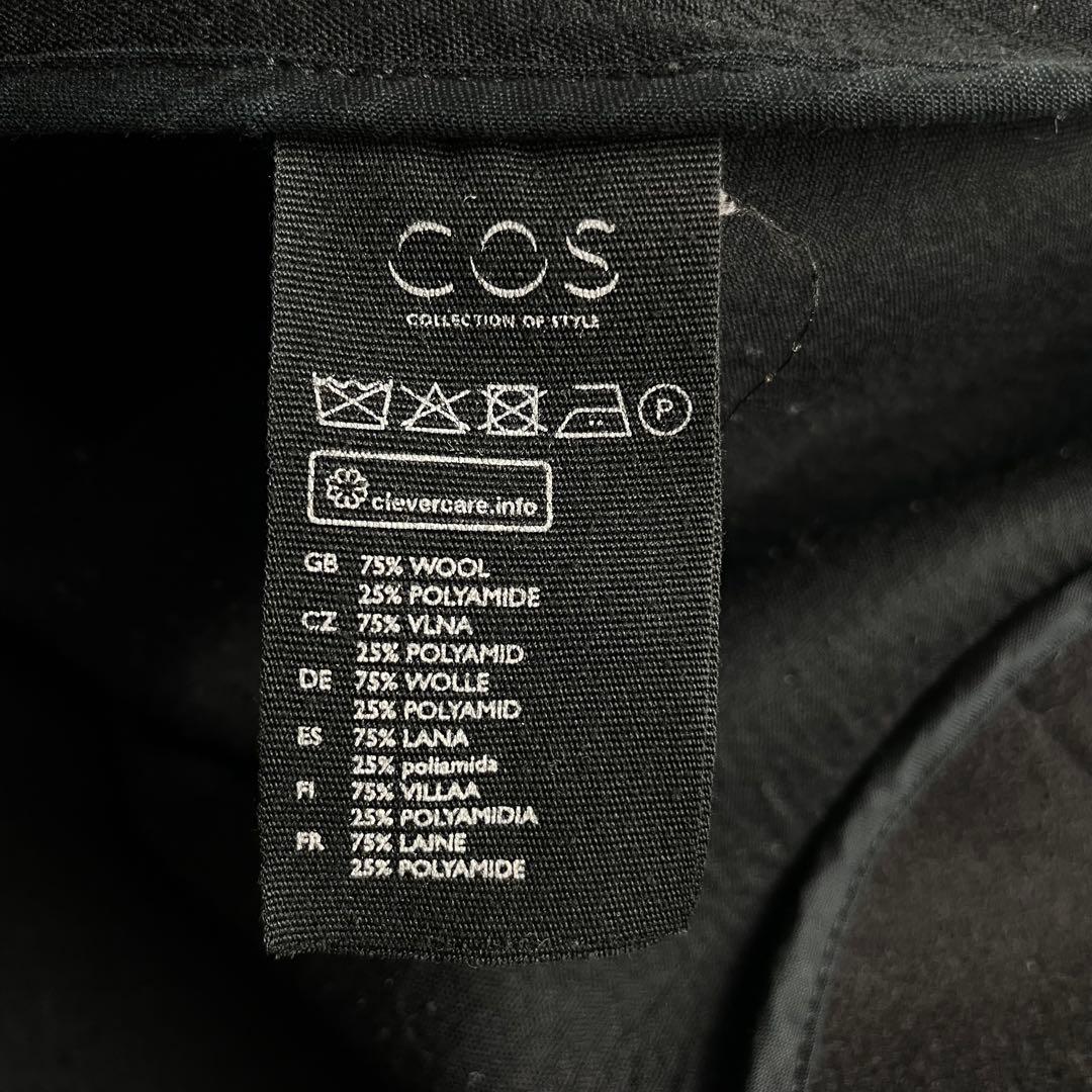 COS ウール ケープコート 黒系 割引不可