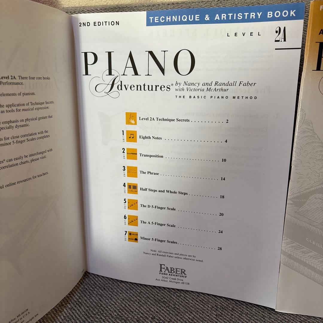 Piano Adventures ピアノ・アドヴェンチャーシリーズ　教本　7冊