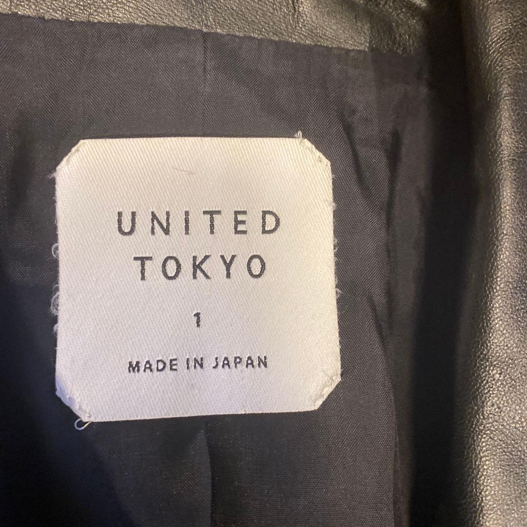 UNITED TOKYOダブルライダースラムレザーサイズ1