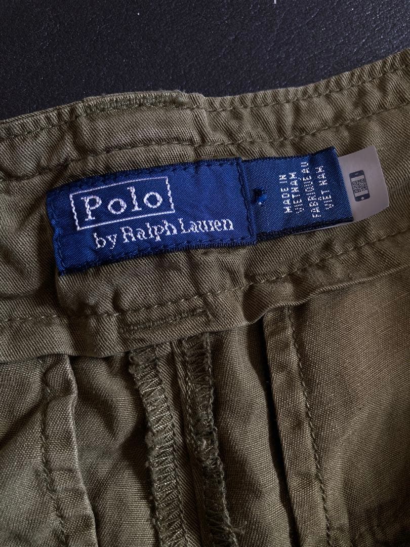 Polo by Ralph Lauren カーゴパンツ　カーキ　美品　高級素材