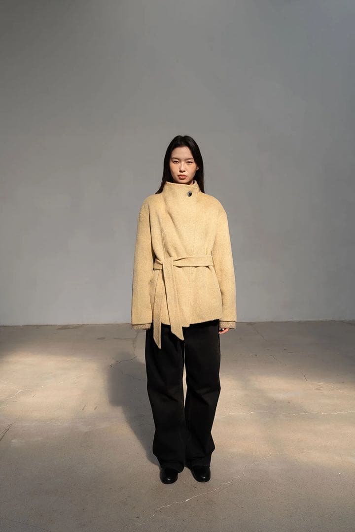 OHOTORO コート　アウター　Ecru Half Coat