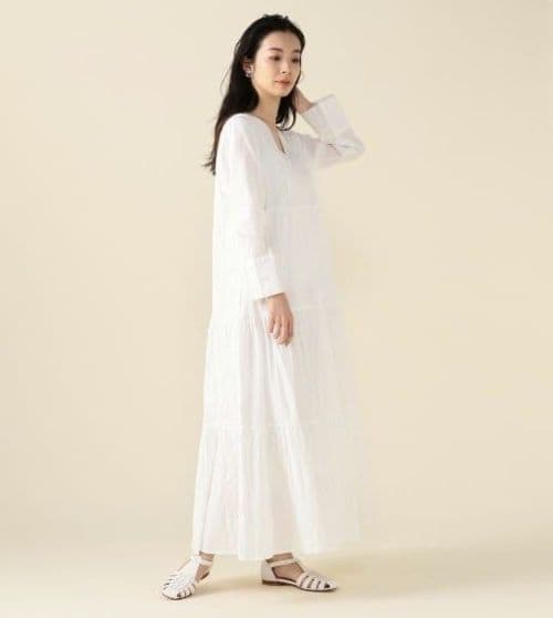 そら❨新品❩ ne Quittez pas ドビーストライプ パネルドレス