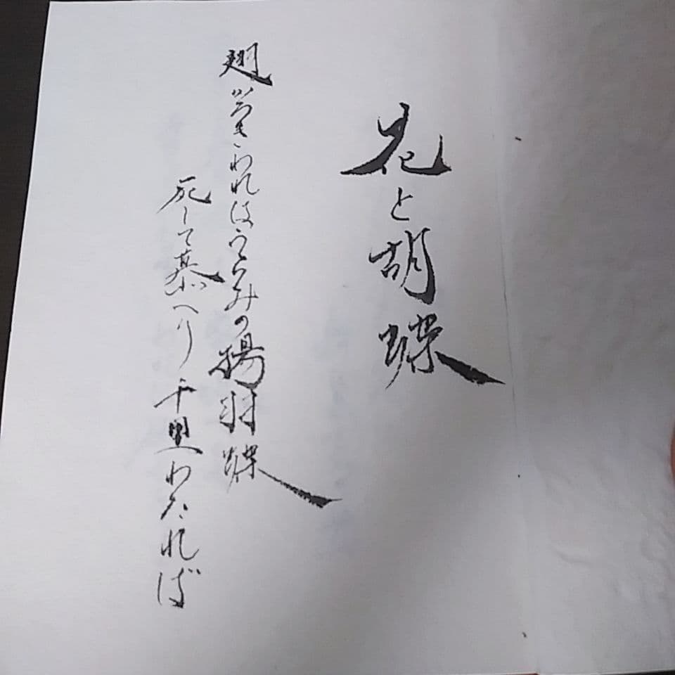 手書き歌集『緋の河』