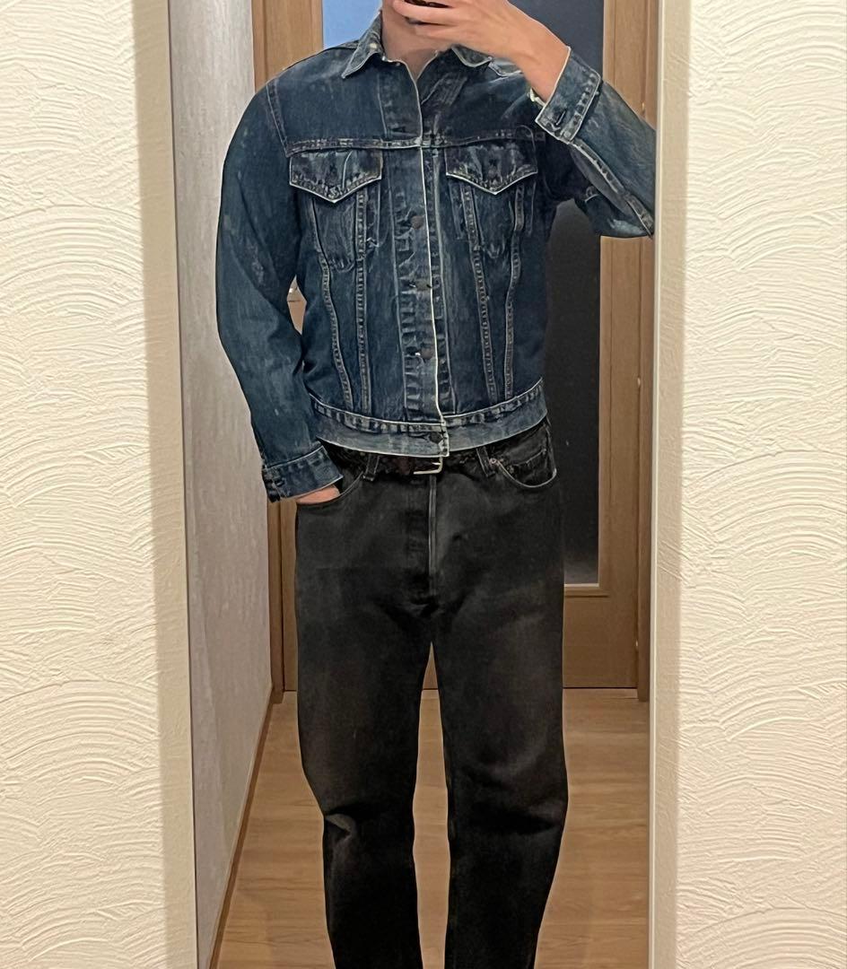 濃紺 60s 70s LEVIS 70505 BIGE 4th ケアタグ USA