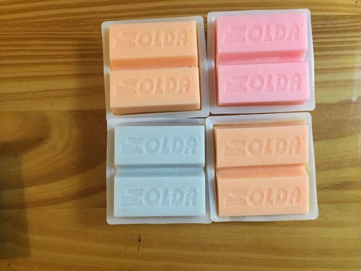 SOLDA クロスカントリースキー　ワックス　4個セット