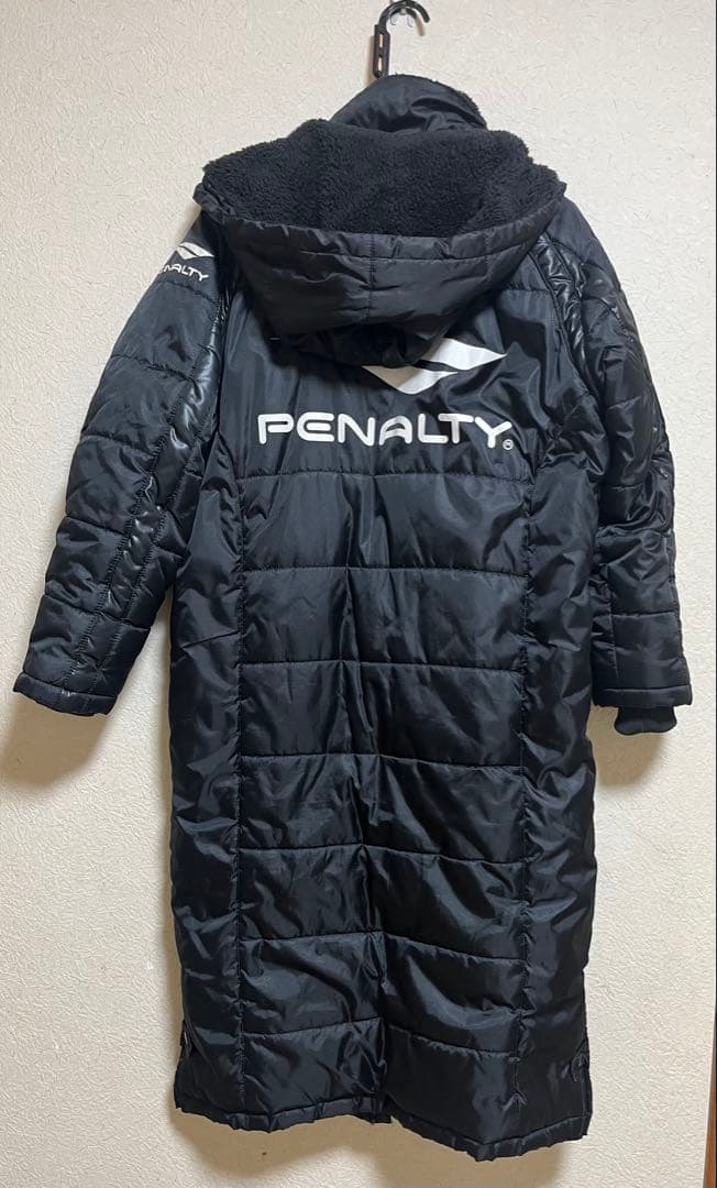 ★値下げ★PENALTY 黒 フード付きベンチコート　湘南ベルマーレ