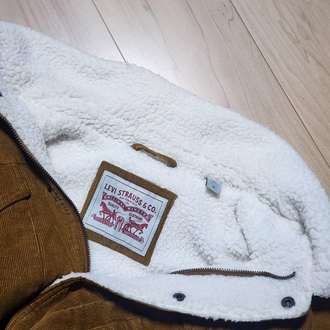 リーバイス Levi's コーデュロイ シェルパ裏地 トラッカージャケット M