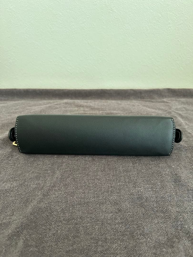 【未使用】COACH ブラックレザー ペンケース