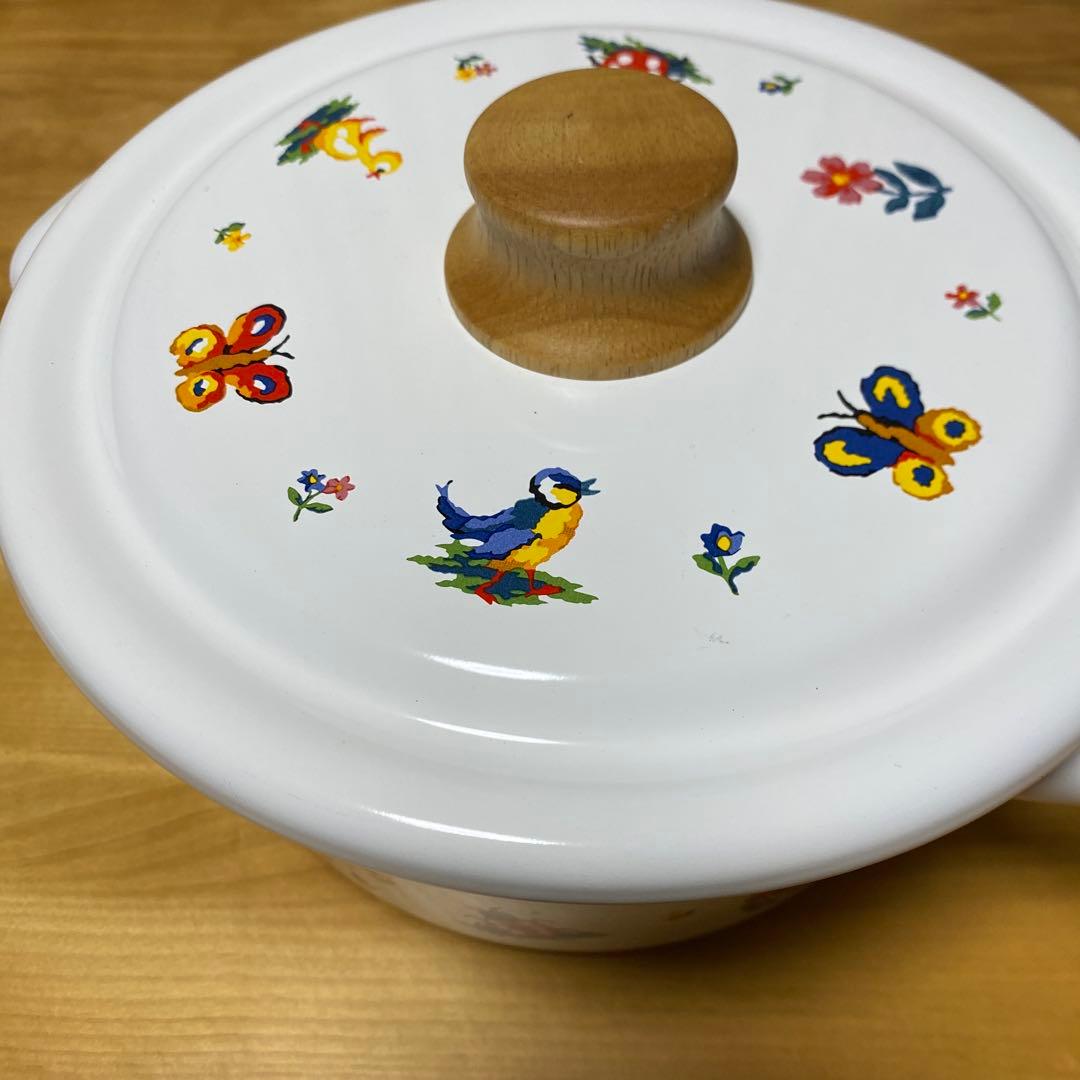 【美品】 フェイラー ハイジ ホーローキャセロール 両手鍋 18cm