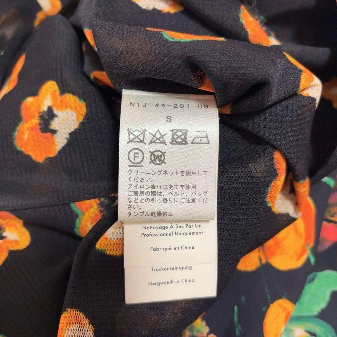 DIANE von FURSTENBERG 花柄ワンピース　シルク混　ブラック