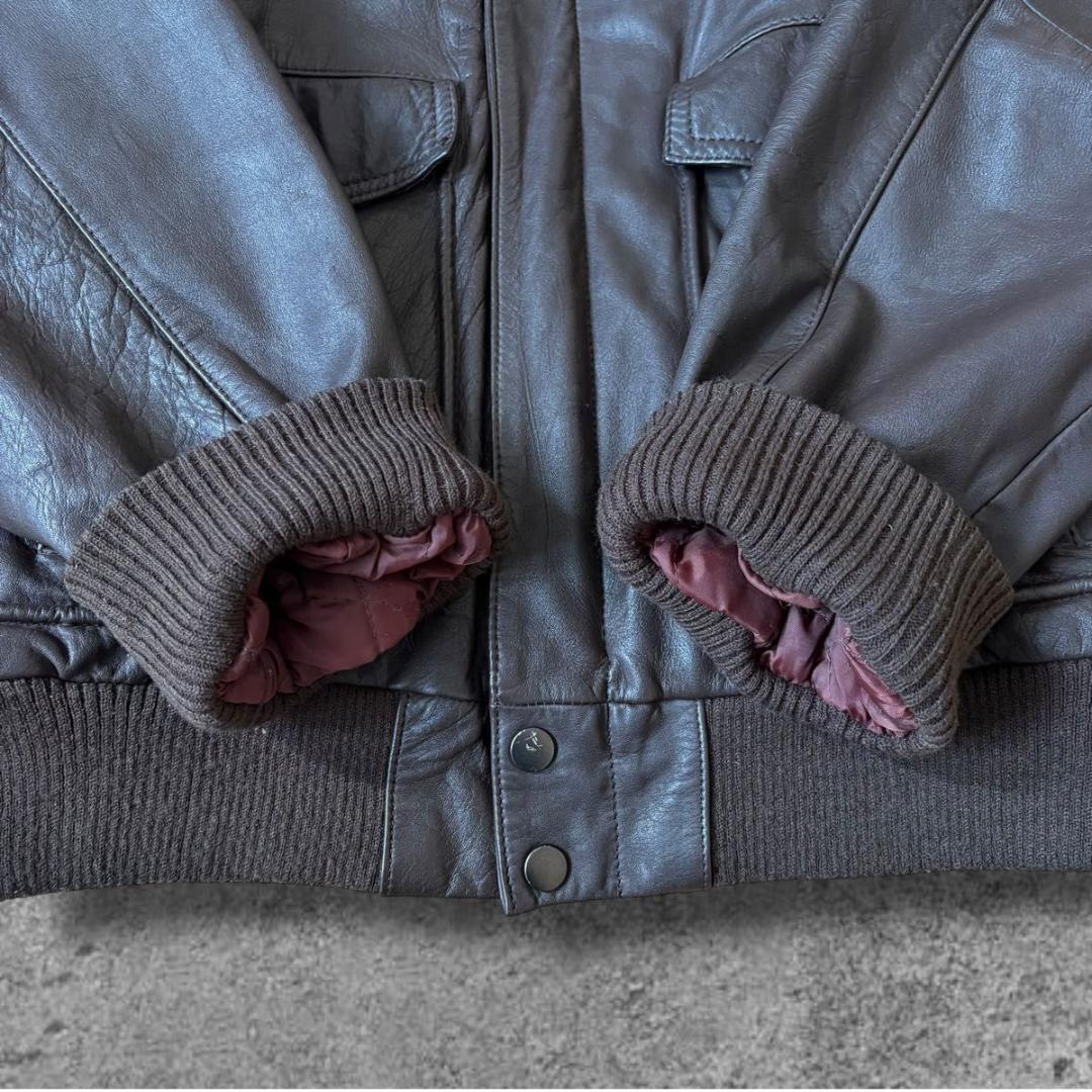 90s VINTAGE flight jacket A-2 G-1 短丈　茶色