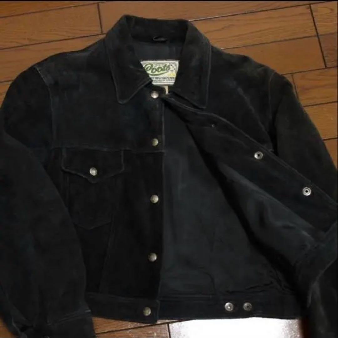 ROOTS スウェードレザージャケット カナダ製 Size 3