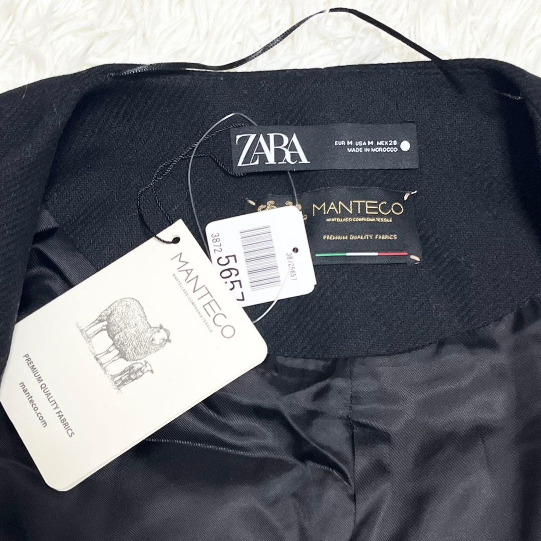 【新品 未使用】ZARA ケープコート Manteco製 ポンチョ トグルボタン