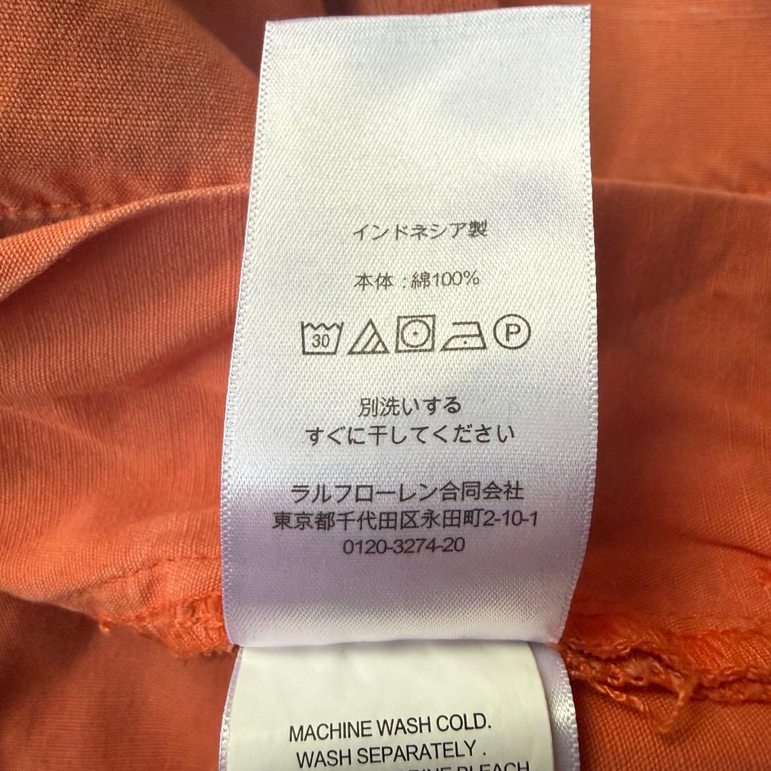 ポロラルフローレン カーゴパンツ デッキパンツ ミリタリー オレンジ フェード