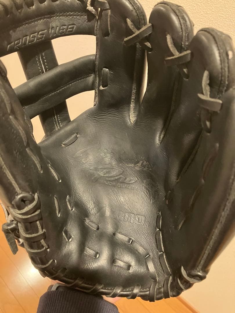 Mizuno Pro 硬式野球グローブ 黒　ビッグM