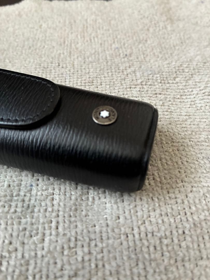 ◾️極美品◾️MONT BLANC モンブラン◾️ 黒革製◾️1 本／2本差し◾️