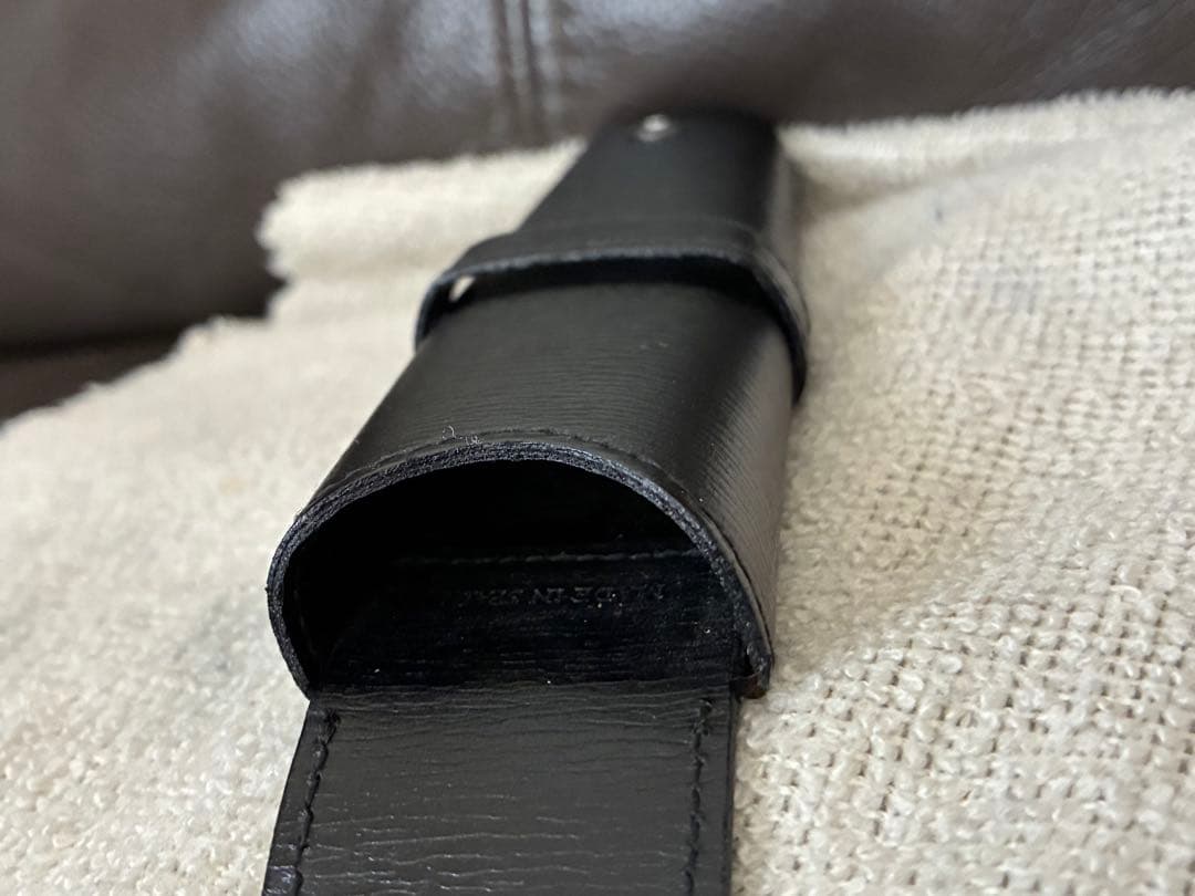 ◾️極美品◾️MONT BLANC モンブラン◾️ 黒革製◾️1 本／2本差し◾️