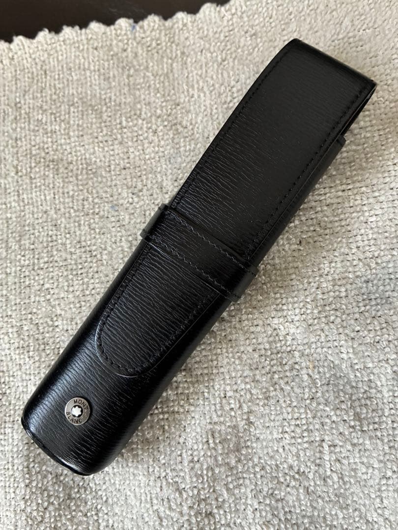 ◾️極美品◾️MONT BLANC モンブラン◾️ 黒革製◾️1 本／2本差し◾️